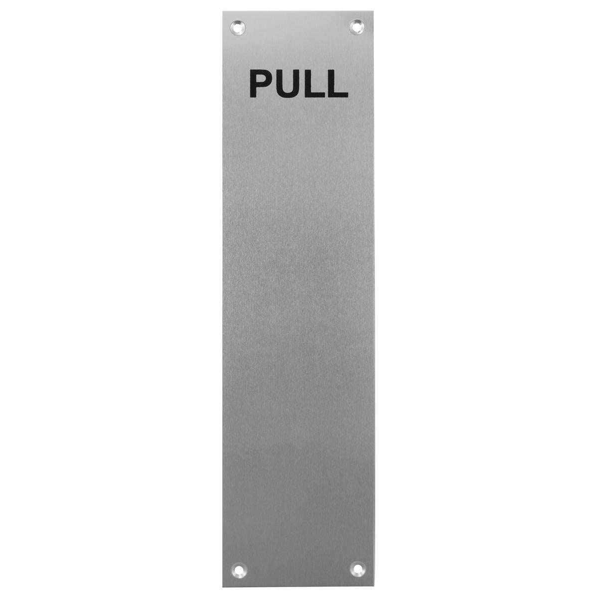 PREPACK ECLIPSE ALUMINIUM FINGER PLATE PULL 300x75 SAA by FRISCO UK SALES LTD