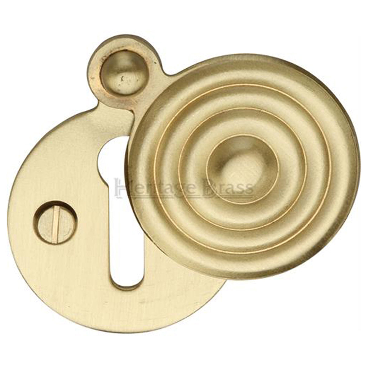 ESCUTCHEON REEDED COVERED D33 SBR – DFM137B