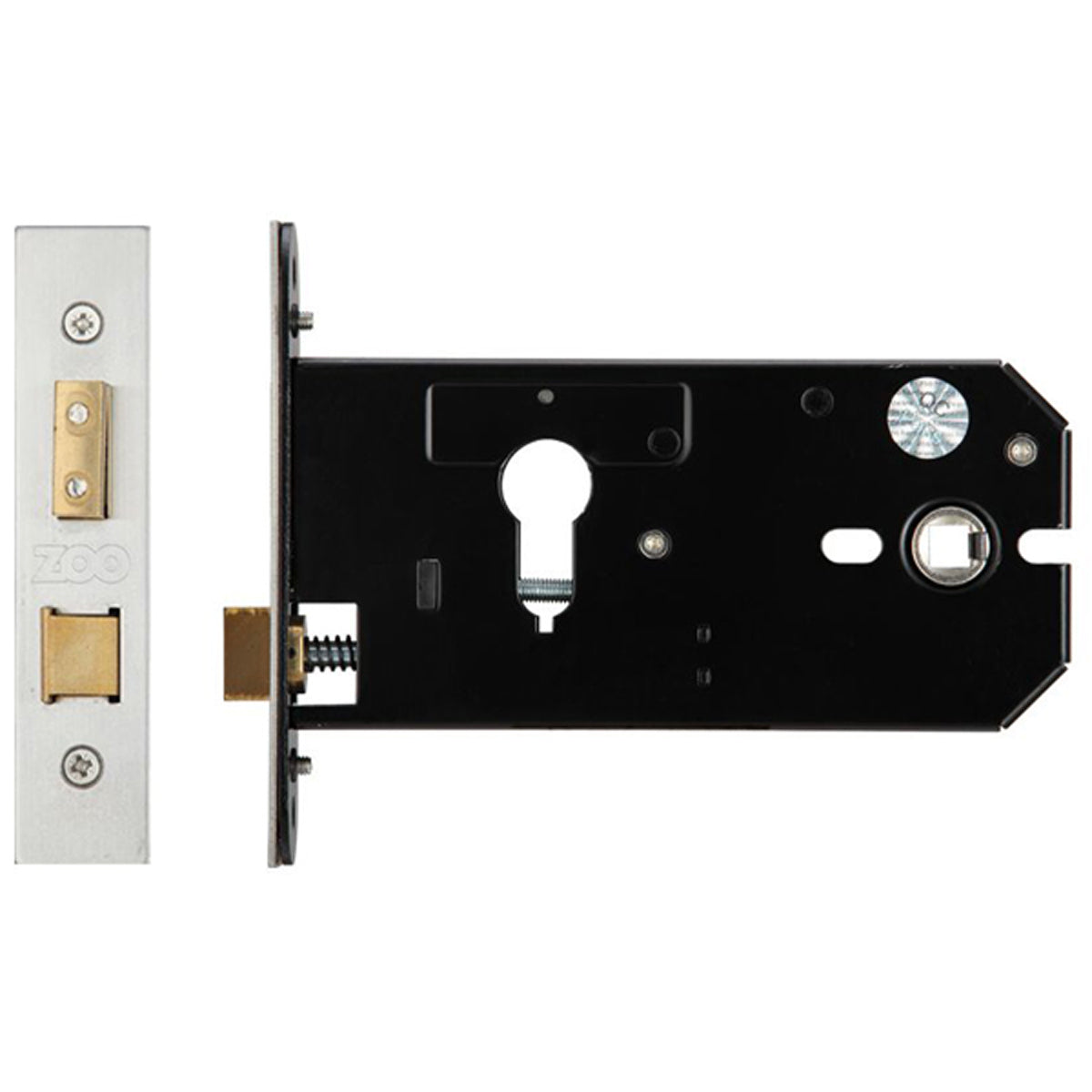 ZUK EURO HORIZONTAL LATCH BS127 SSS by ZOO HARDWARE LTD