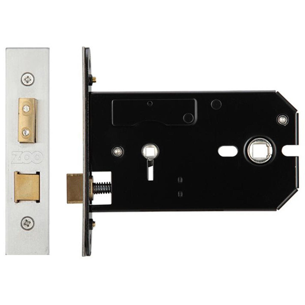 ZUK HORIZ BATHROOM LOCK BS102 SSS