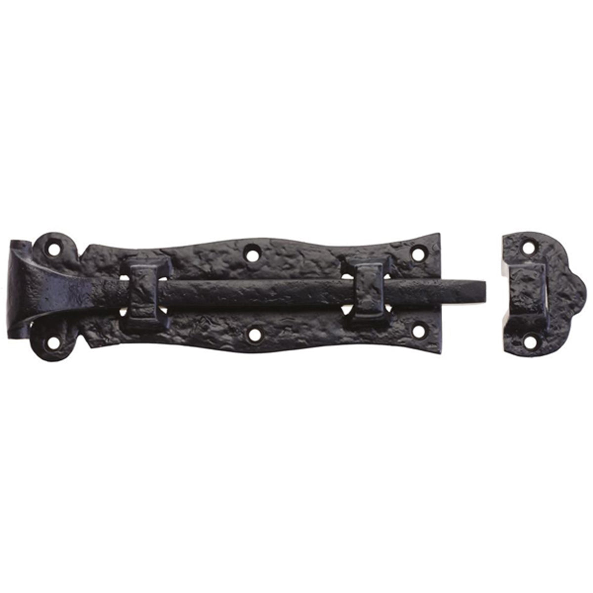 FOX DOOR BOLT PLAIN 203 BLK
