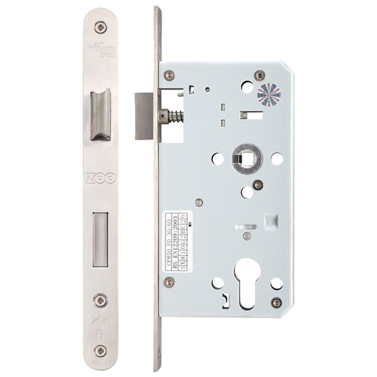 ZDL EURO SASH LOCK RAD BS60 72 SSS