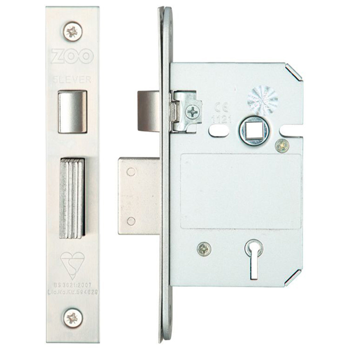 ZUK 5LEVER SASH LOCK BS45 SSS KA