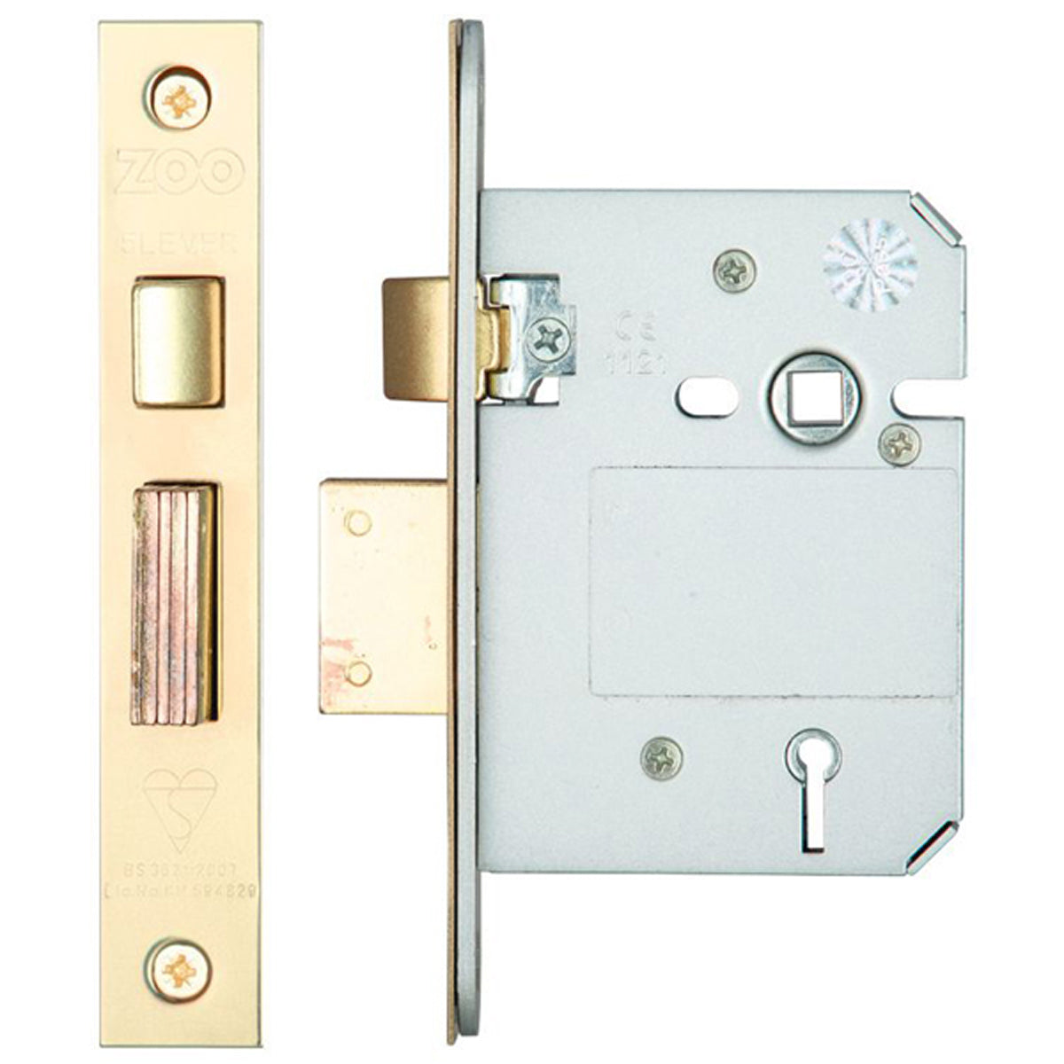 ZUK 5LEVER SASH LOCK BS57 PVD – DFZ155F