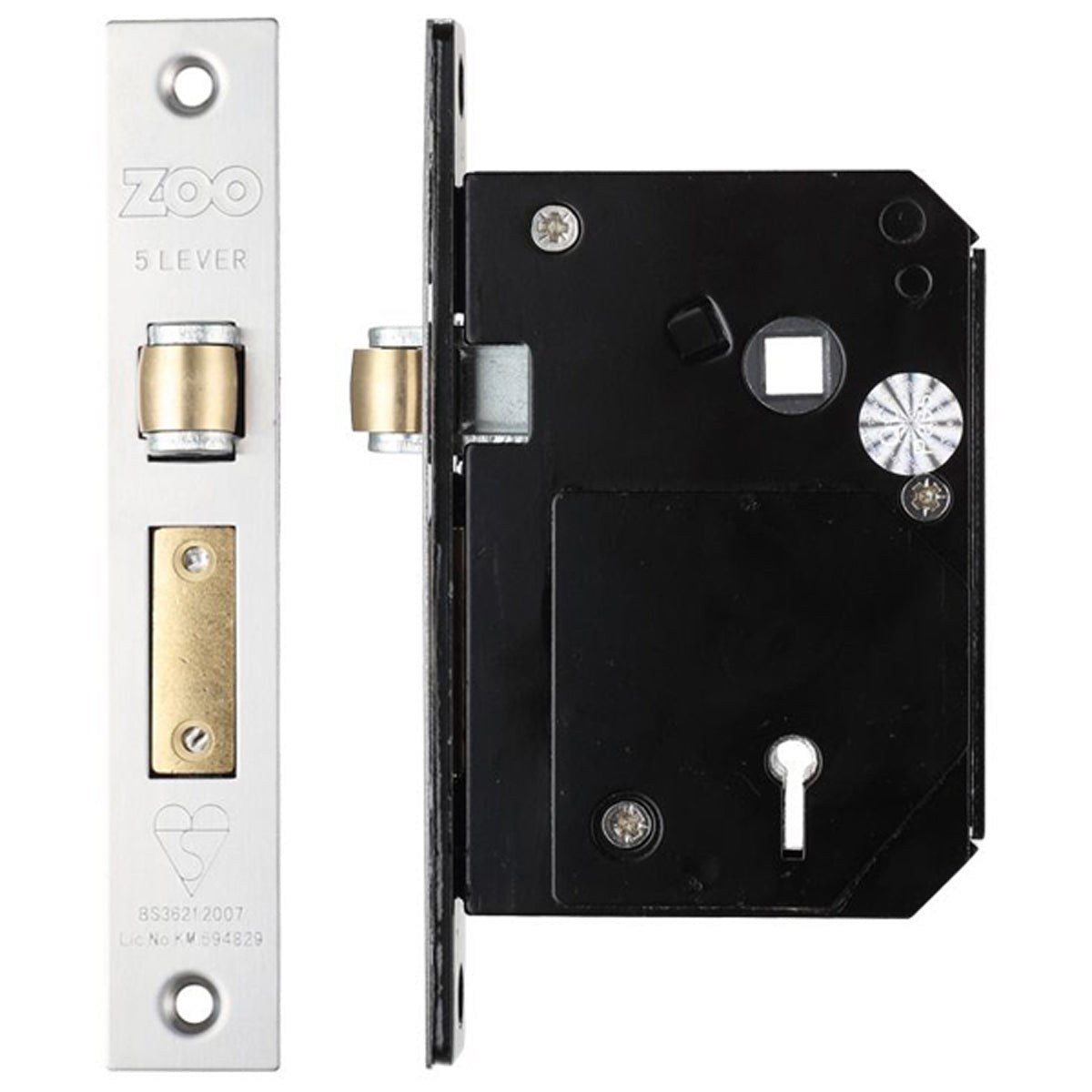 ZBS 5LEVER SASH LOCK BS53 SSS – DFZ157C
