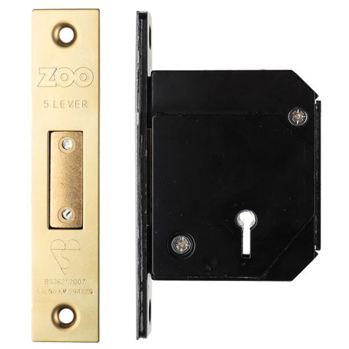 ZBS 5LEVER DEAD LOCK BS41 PVD