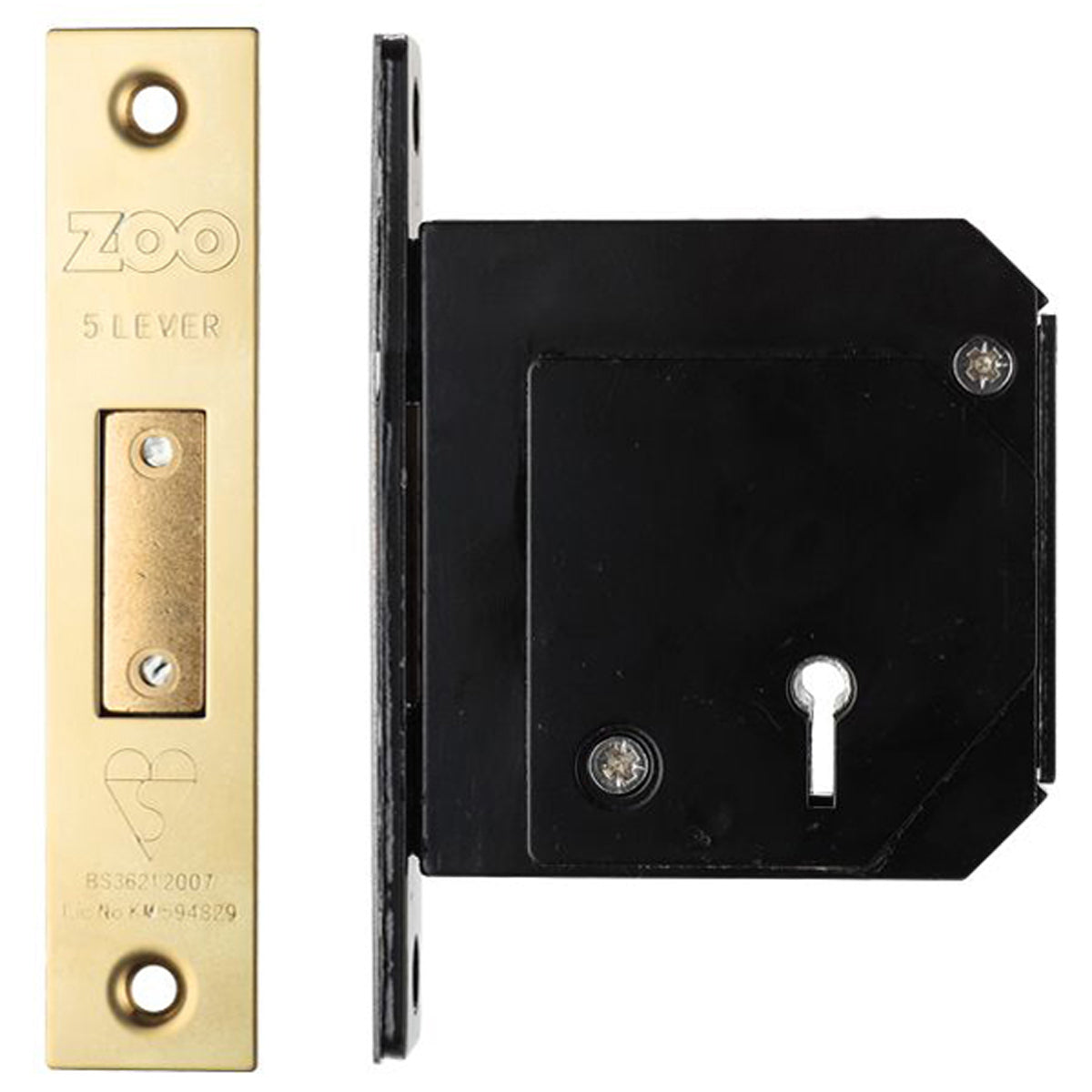 ZBS 5LEVER DEAD LOCK BS53 PVD