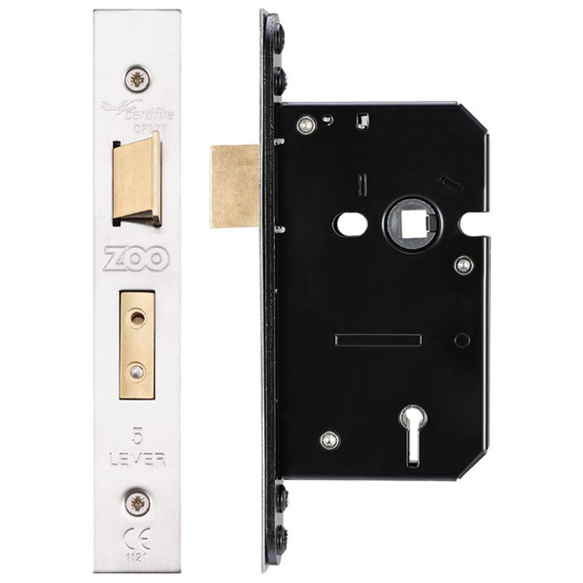 ZUK 5LEVER SASH LOCK BS45 SSS