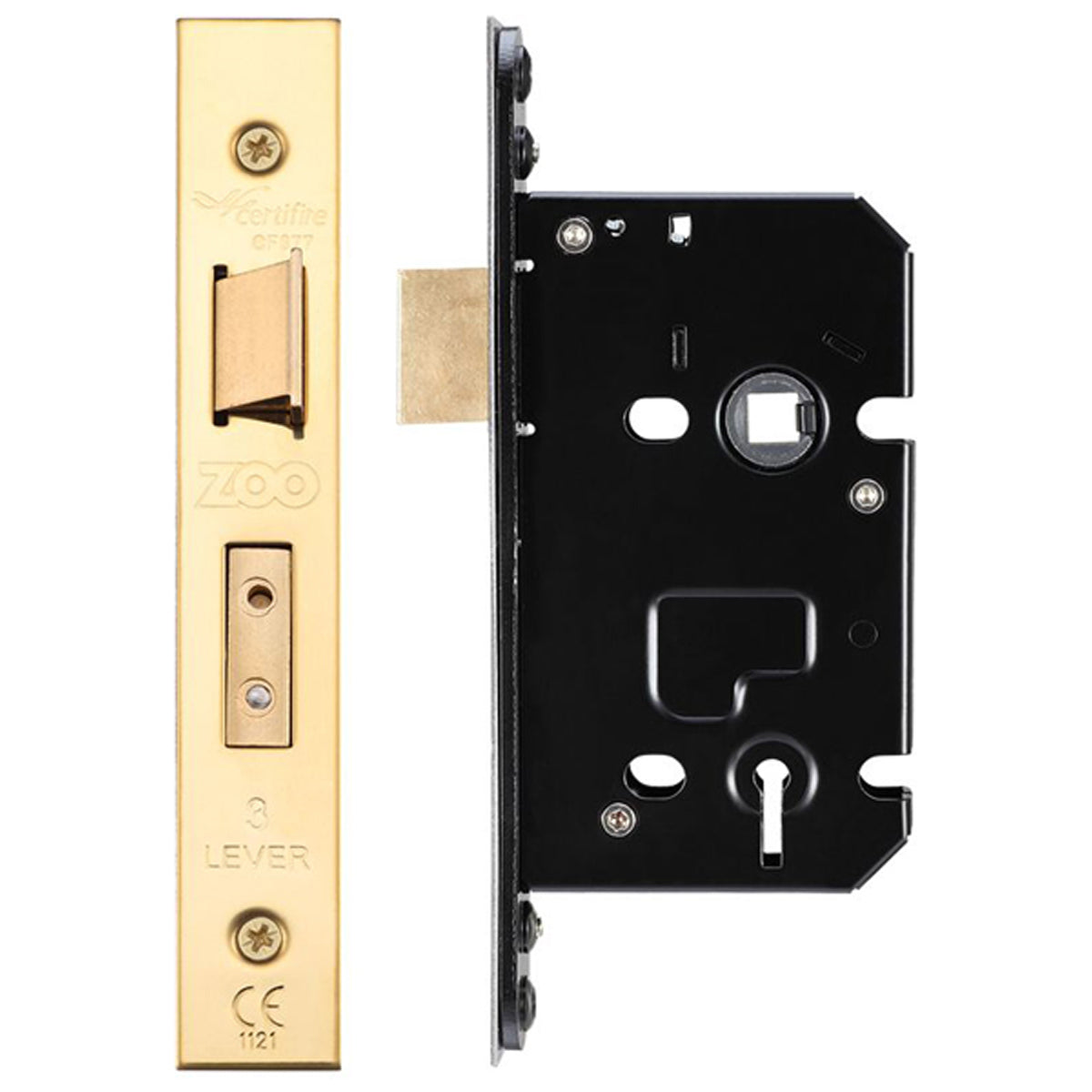 ZUK 3LEVER SASH LOCK BS45 PVD