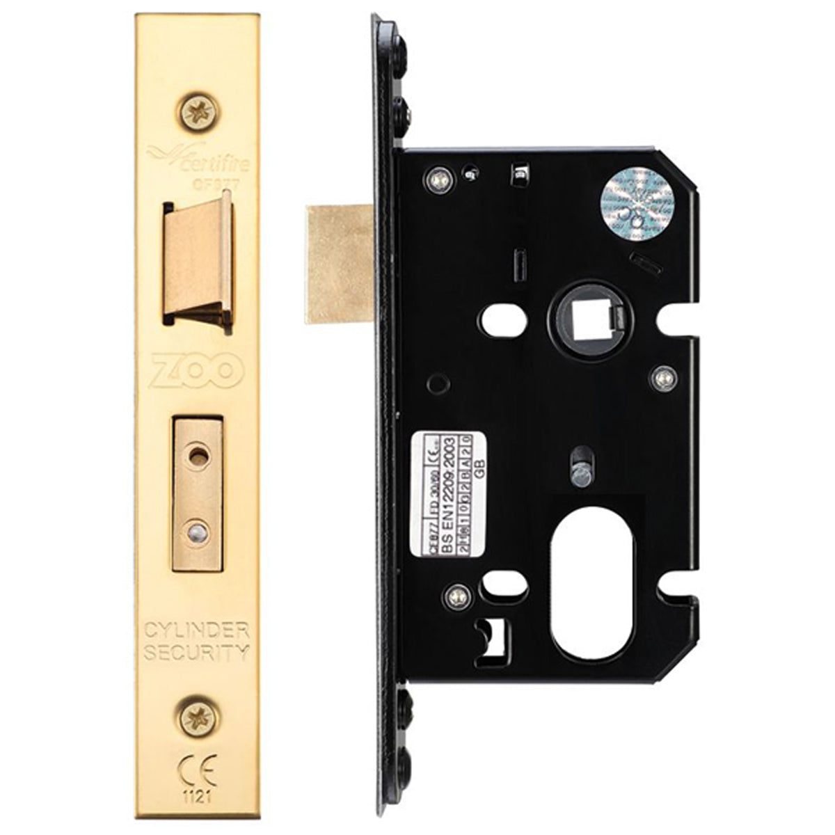 ZUK OVAL SASH LOCK BS45 PVD