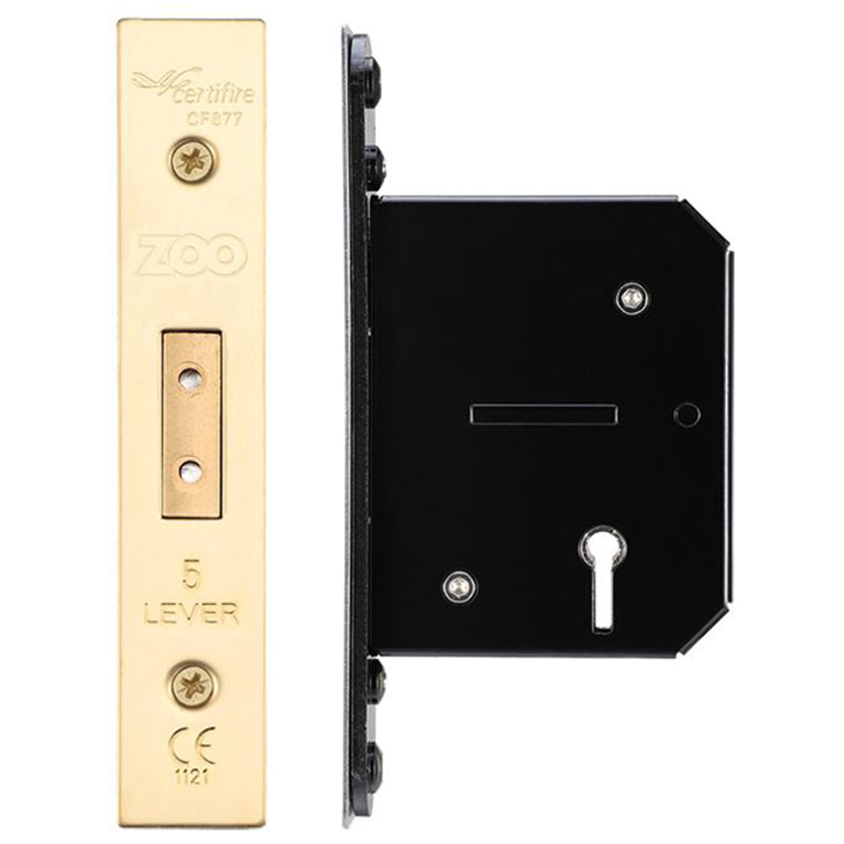 ZUK 5LEVER DEAD LOCK BS45 PVD