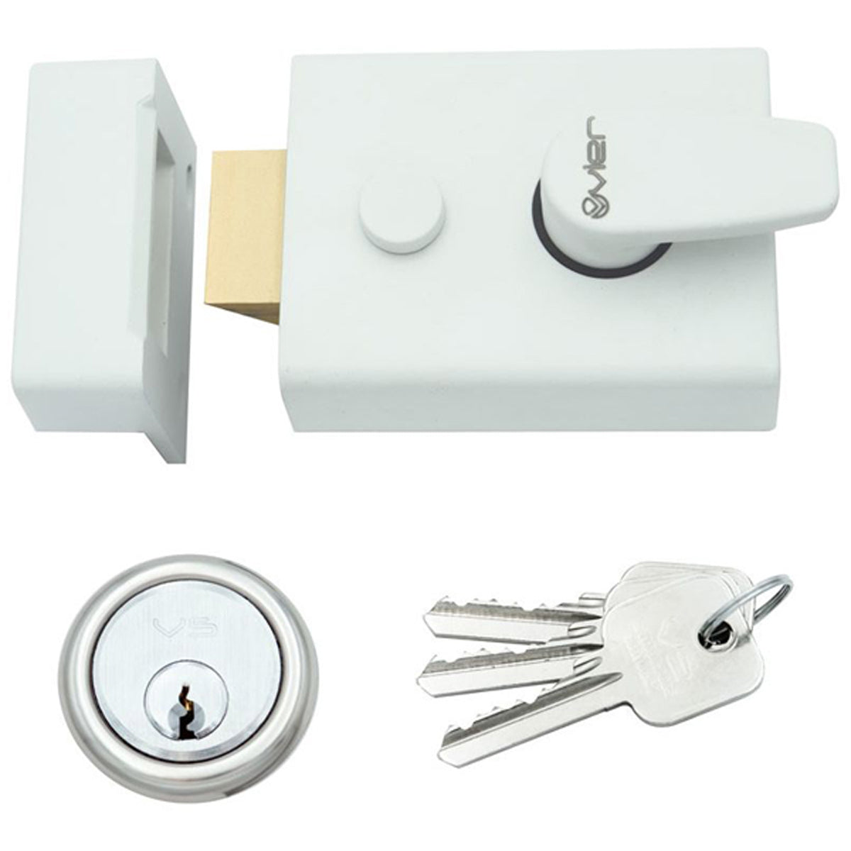 ZNL NON-DL NIGHT LATCH BS60 WHI