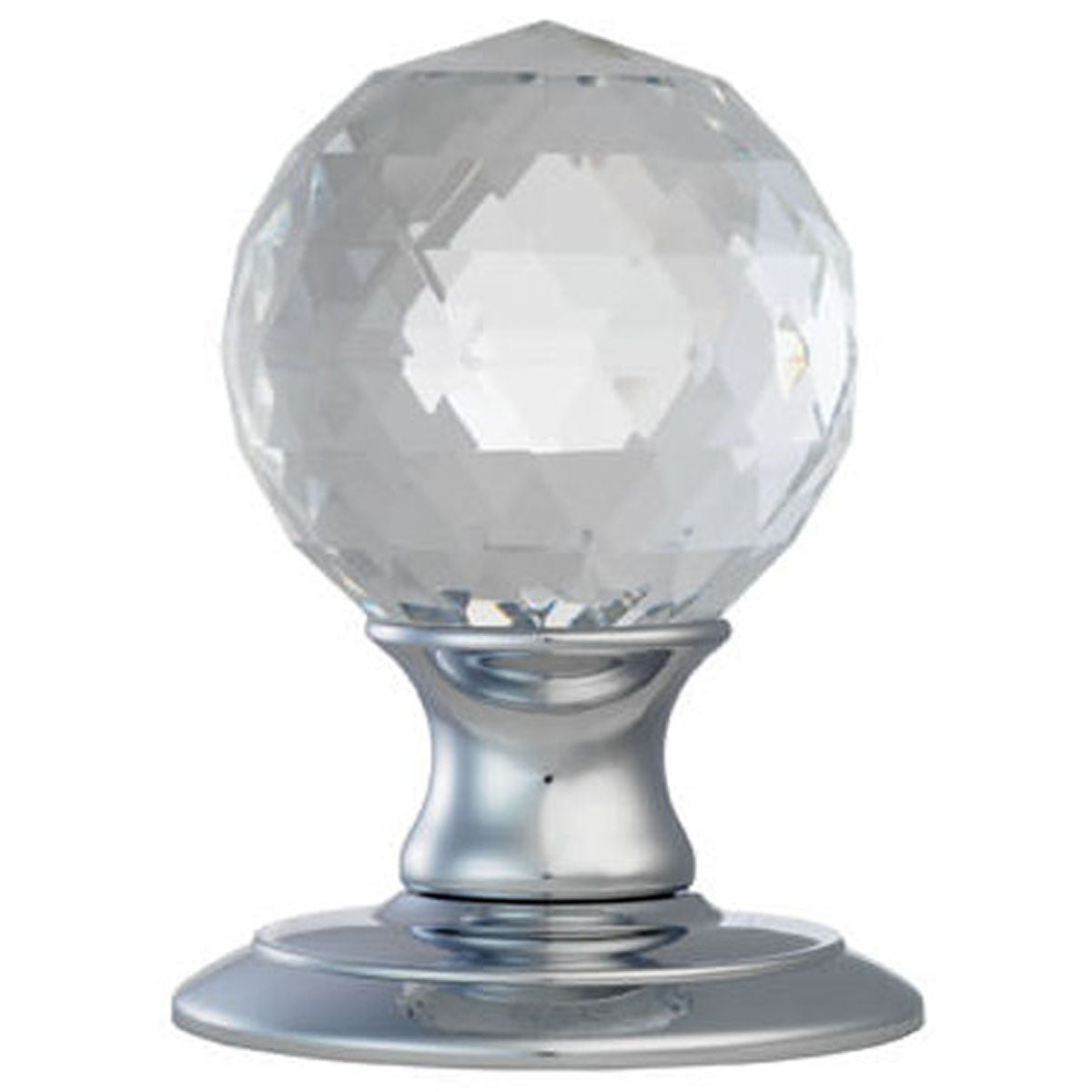 ICE CRYSTAL KNOB FACETTED D65 PCP AC020CP by CARLISLE BRASS
