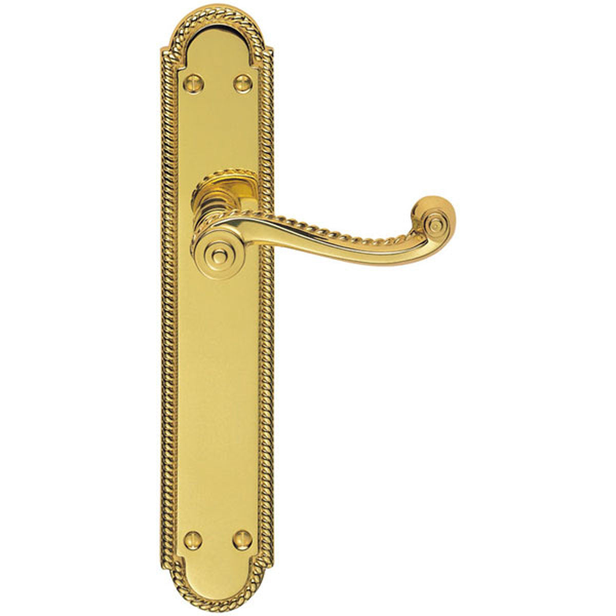 GEORGIAN ROUND TOP LEVER HANDLE BATH PBR
