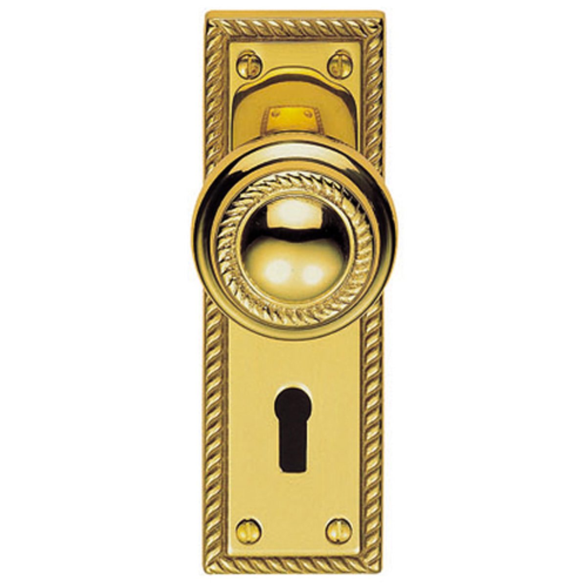 GEORGIAN KNOB+PL LATCH 114x57 PBR