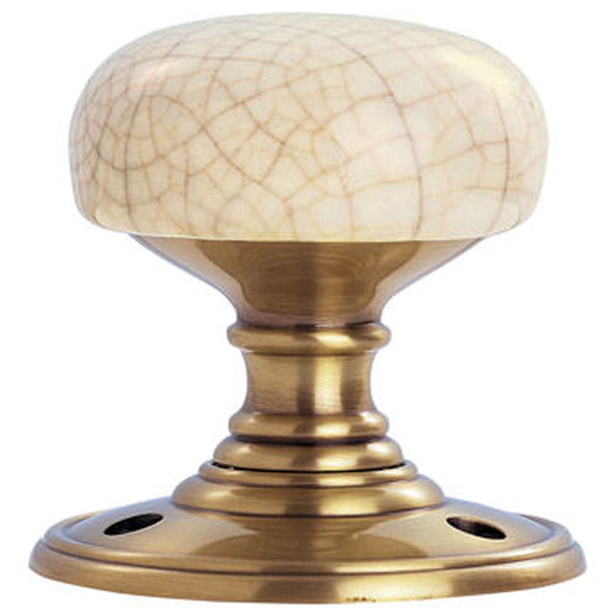 DELAMAIN PORC KNOB D70 IVO/BRZ DK34ICFB by CARLISLE BRASS