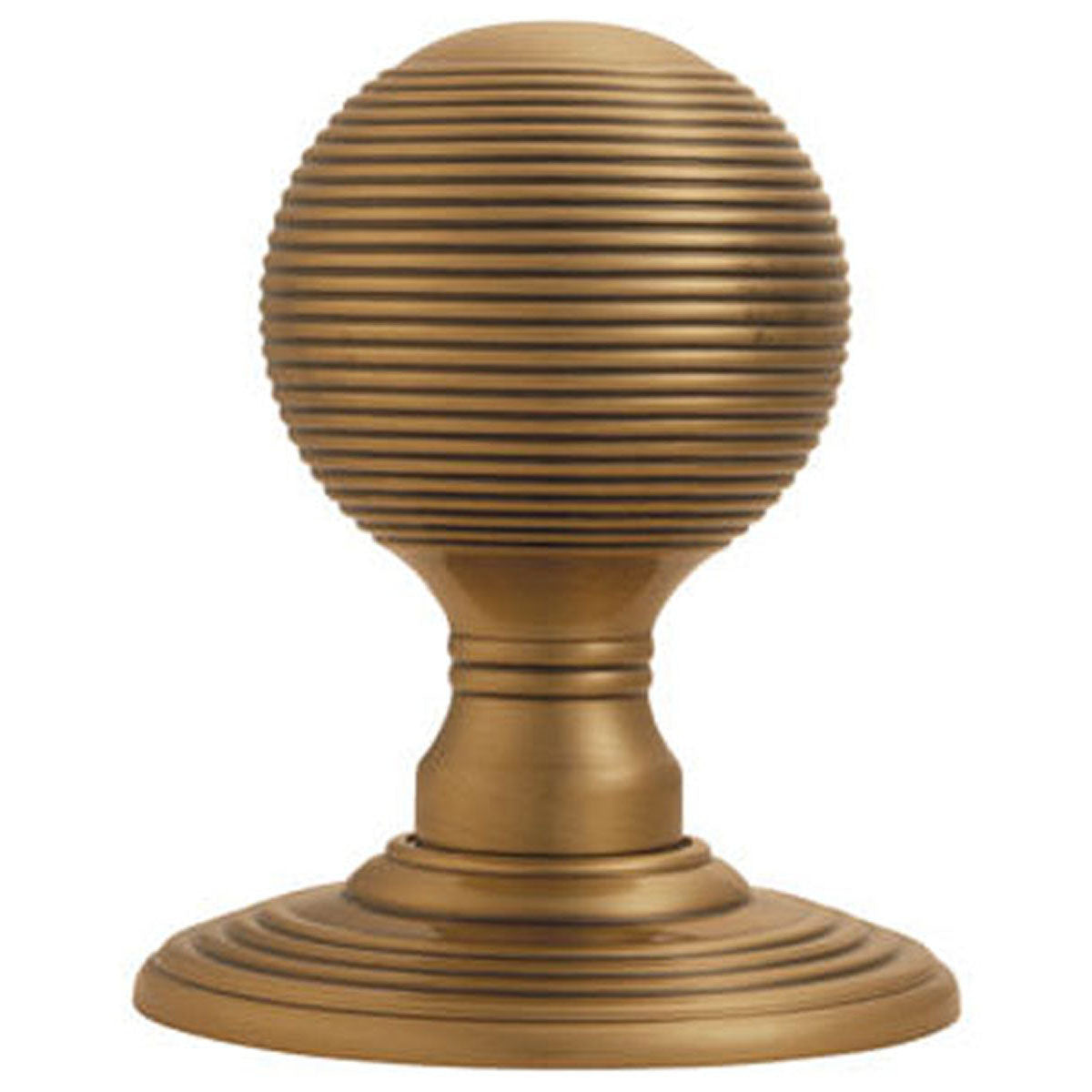 DEL MORTICE KNOB REEDED CNC D70 FBZ DK37CFB by CARLISLE BRASS