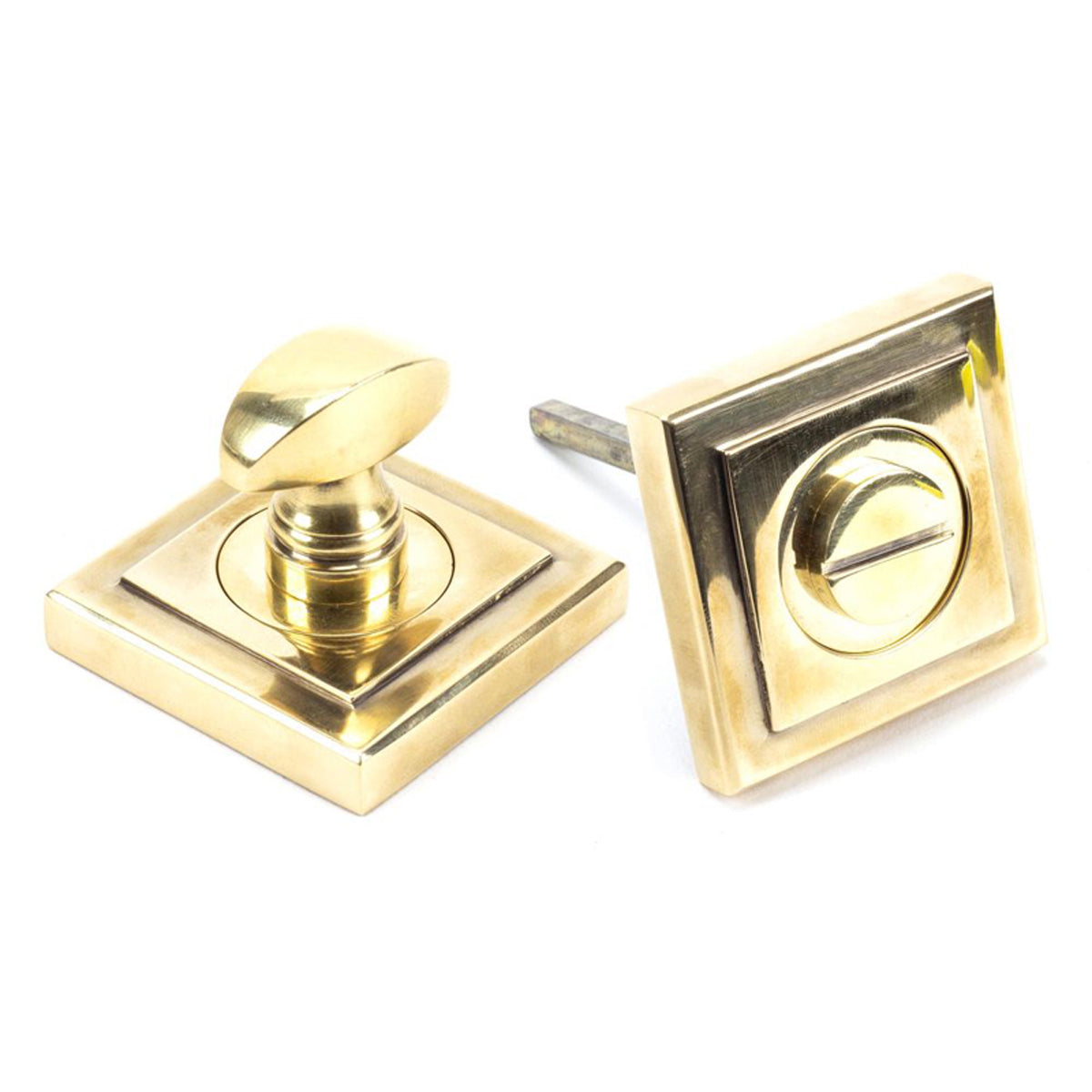 THUMBTURN SET ROUND CNC SQUARE 53x53x45 AGBR