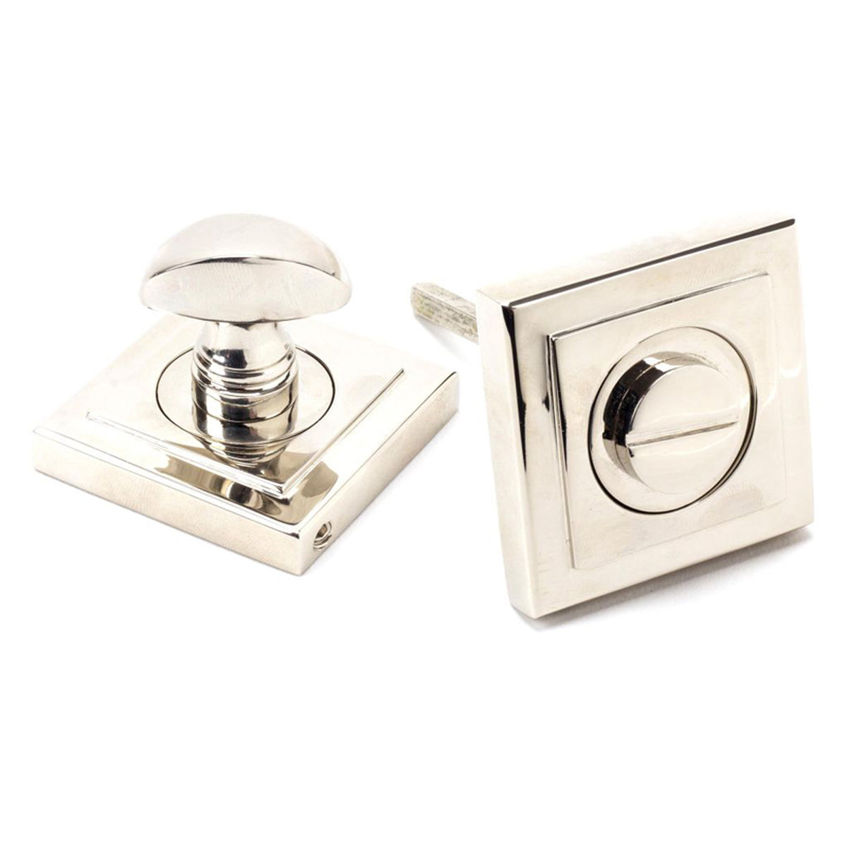 THUMBTURN SET ROUND CNC SQUARE 53x53x45 PNP