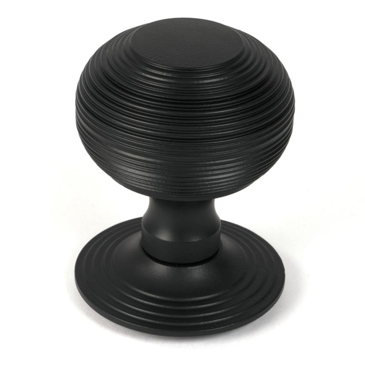 BEEHIVE CENTRE DOOR KNOB D80 MBK