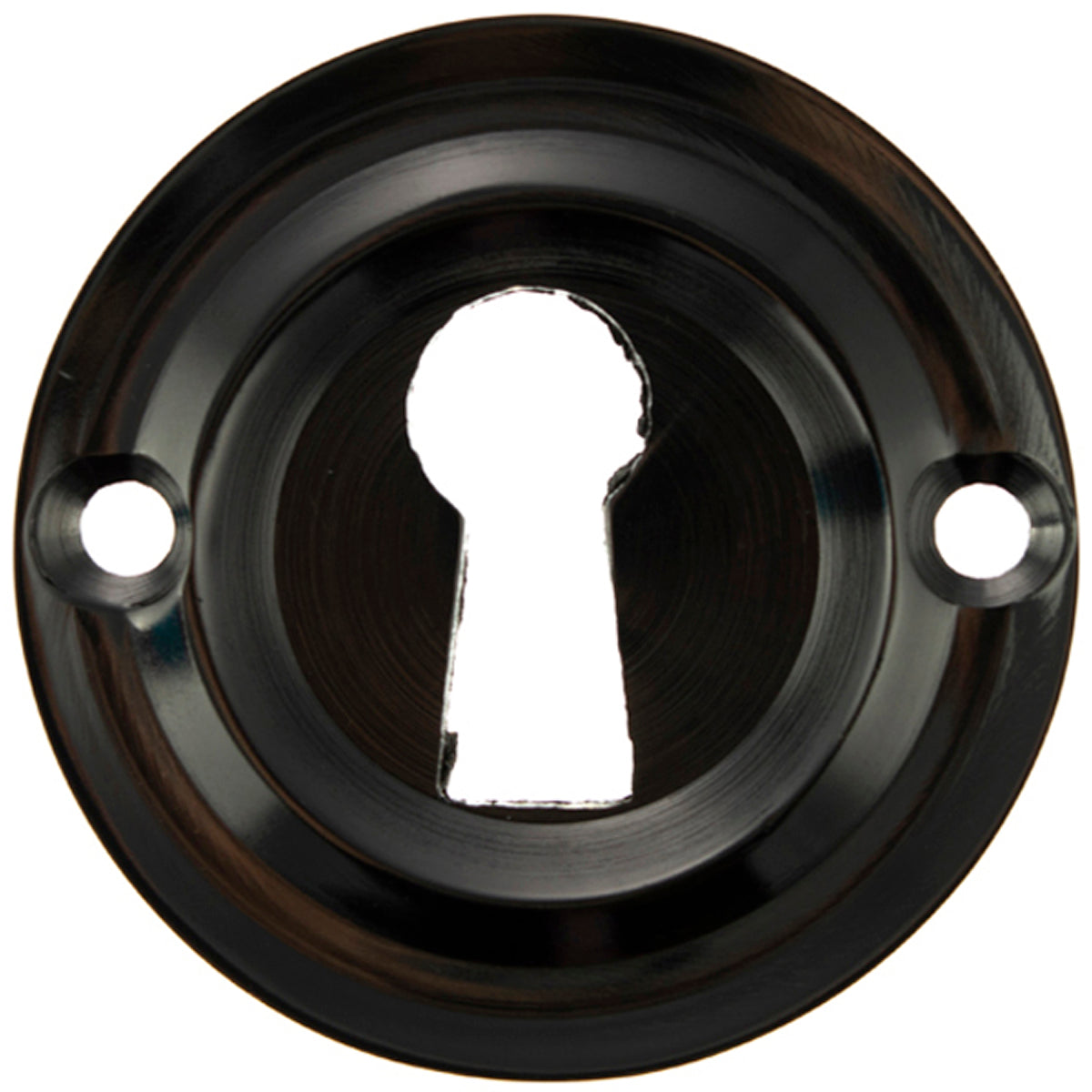 OLD ENGLISH OPEN KEY ESCUTCHEON D42 BKN