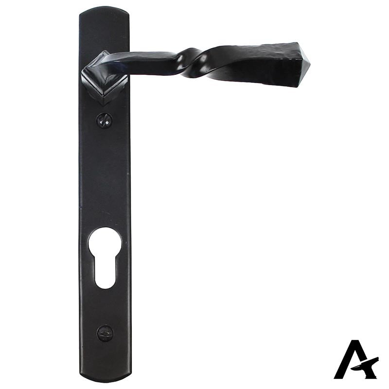 NARROW ESPAGNOLETTE LEVER LOCK 118x220x65 BLK