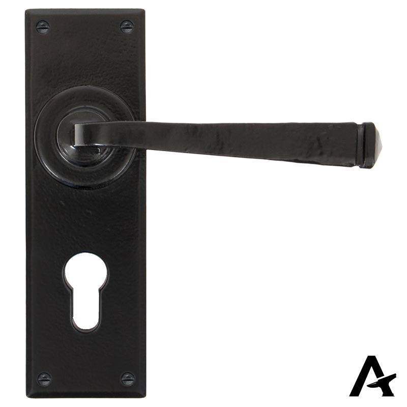AVON LEVER HANDLE EURO 118x152x64 BLK