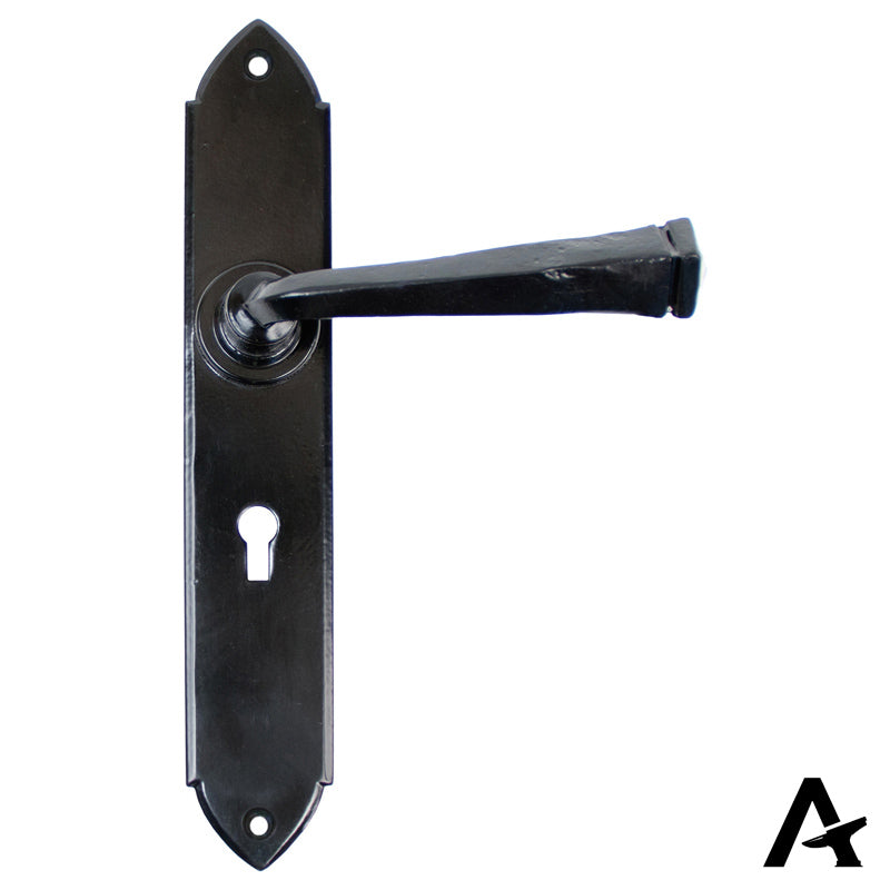 GOTHIC LEVER HANDLE LOCK 125x248x64 BLK