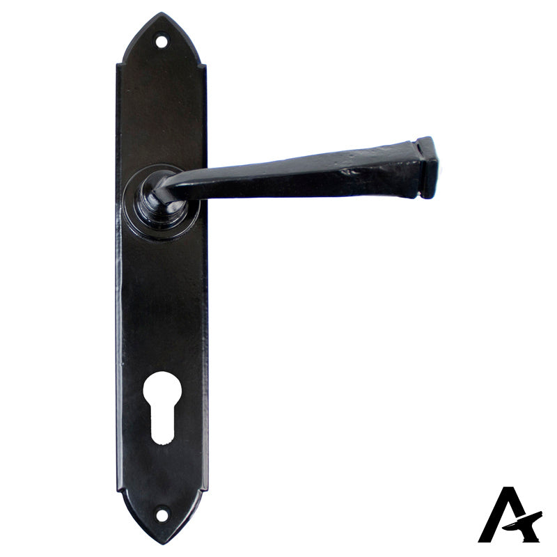 GOTHIC ESPAGNOLETTE LEVER LOCK 125x248x64 BLK