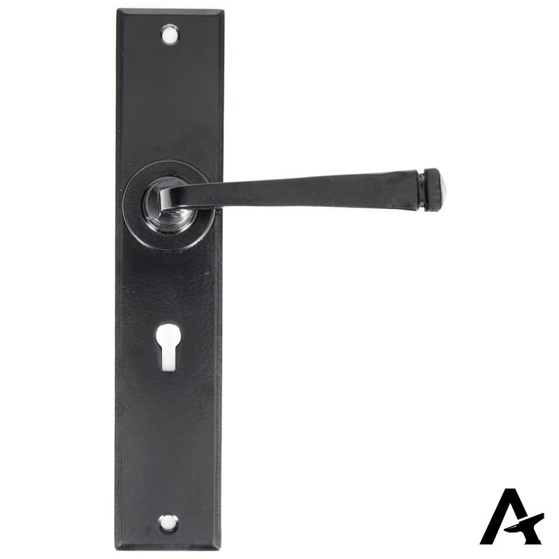 AVON LARGE LEVER HANDLE LOCK 118x241x64 BLK