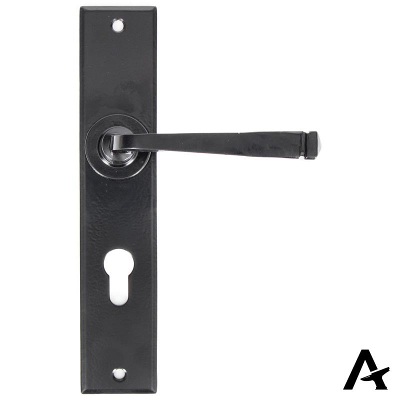 AVON LARGE LEVER HANDLE EURO72 118x241x64 BLK