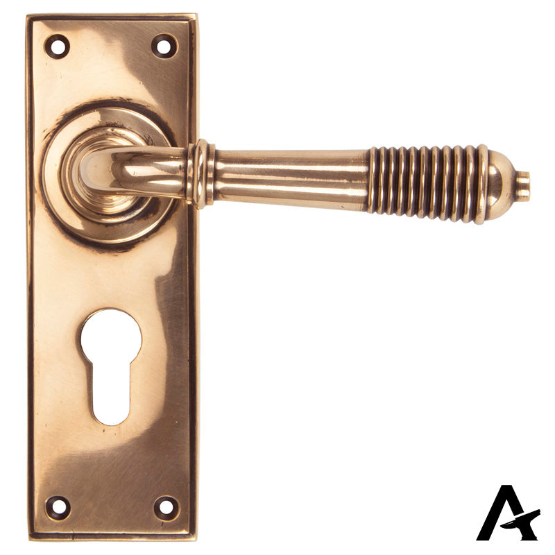 REEDED LEVER HANDLE EURO 123x152x70 PBZ