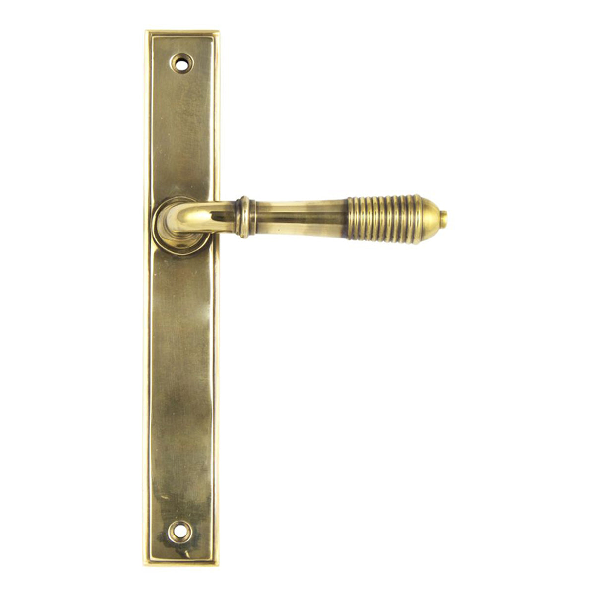 REEDED SLIMLINE LEVER ESPAGNOLETTE LATCH 123x244x70 AGBR