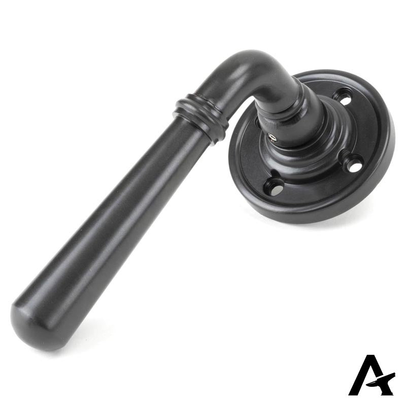 NEWBURY LEVER HANDLE+ROSE SPRUNG 124x60x64 AGBZ