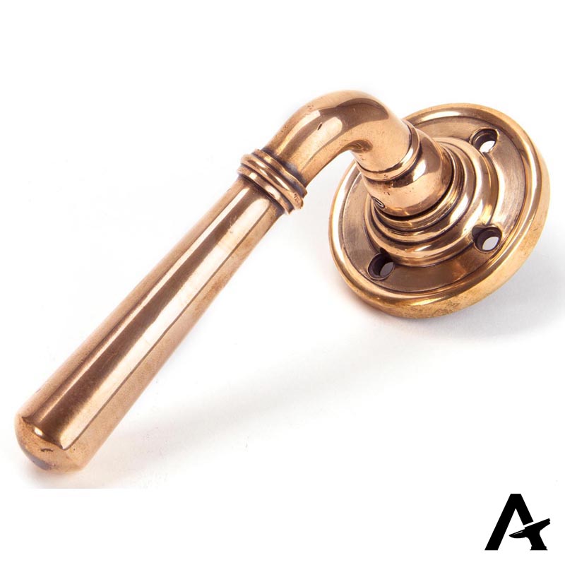 NEWBURY LEVER HANDLE+ROSE SPRUNG 124x60x64 PBZ