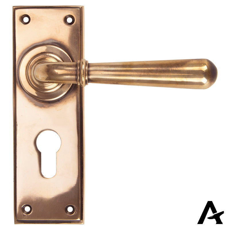 NEWBURY LEVER HANDLE EURO 124x152x70 PBZ