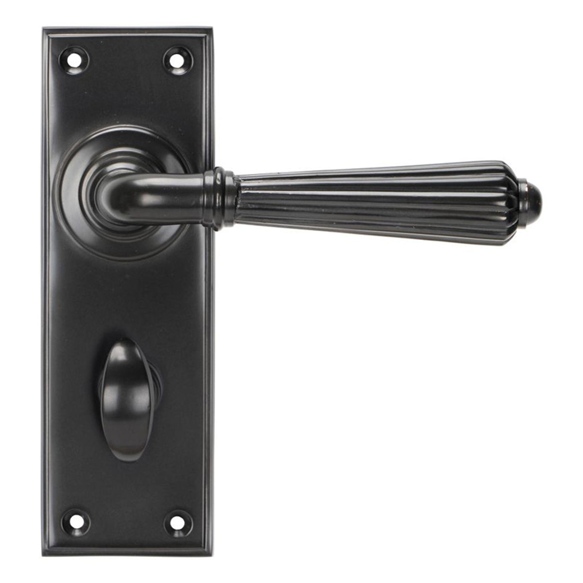 HINTON LEVER HANDLE+PLATE BATH 128x152x72 AGBZ