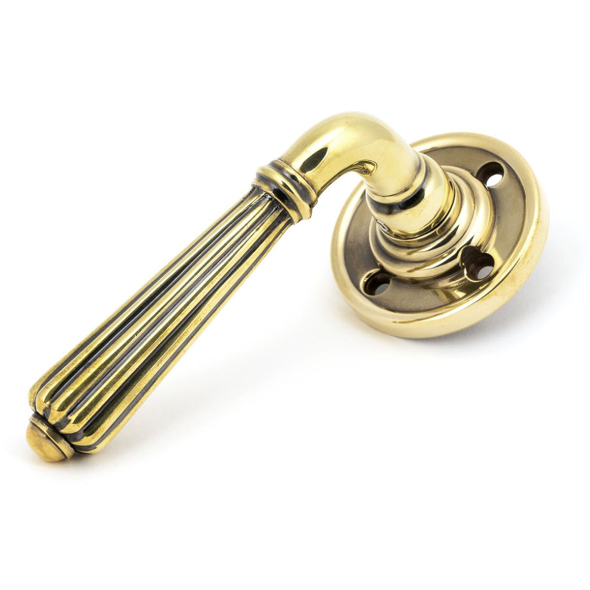 HINTON LEVER HANDLE+PLATE SPRUNG 60x128x70 AGBR
