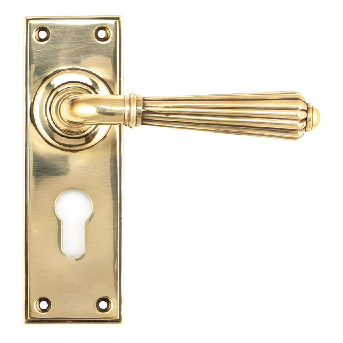 HINTON LEVER HANDLE+PLATE EURO 128x152x72 AGBR