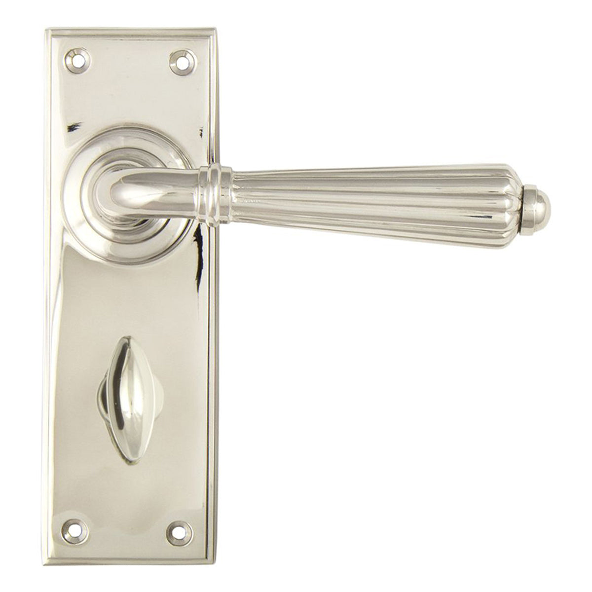 HINTON LEVER HANDLE+PLATE BATH 128x152x72 PNP