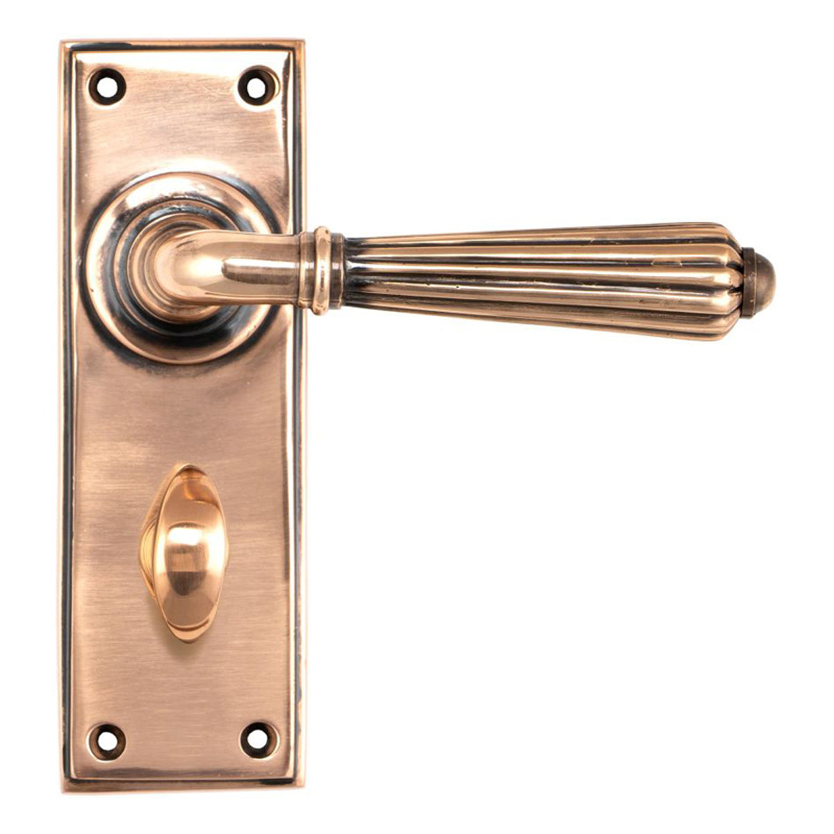 HINTON LEVER HANDLE+PLATE BATH 128x152x72 PBZ
