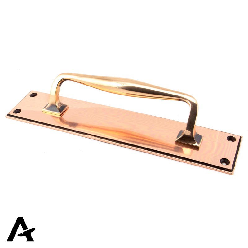 ART DECO PULL HANDLE+PLATE 300x65x60 PBZ - 45383 by MARCHES (ANVIL) ARCHITECTURAL HARDWARE