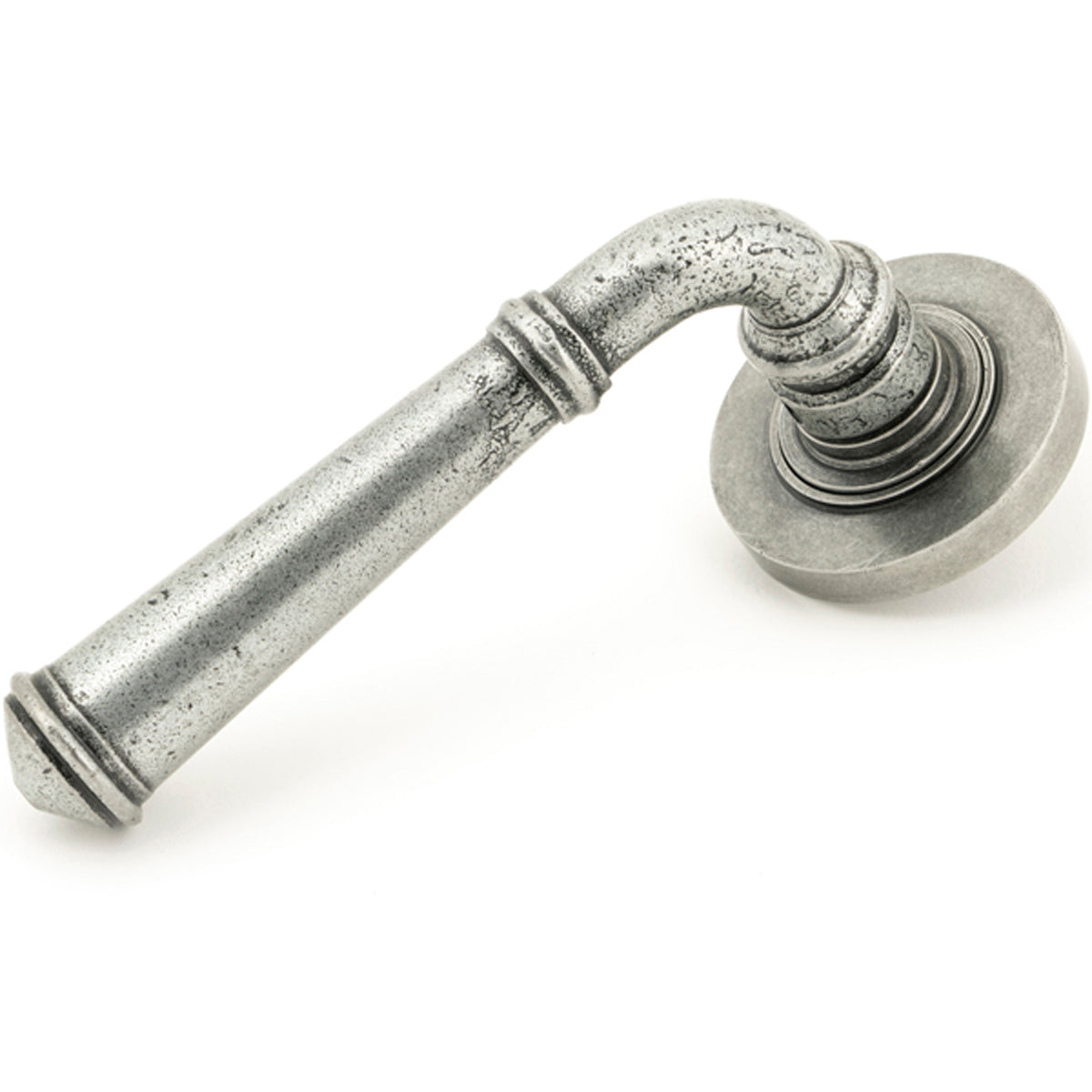 Regency Lever Handle & Rose – Sprung Plain 53x131x67 | Pewter