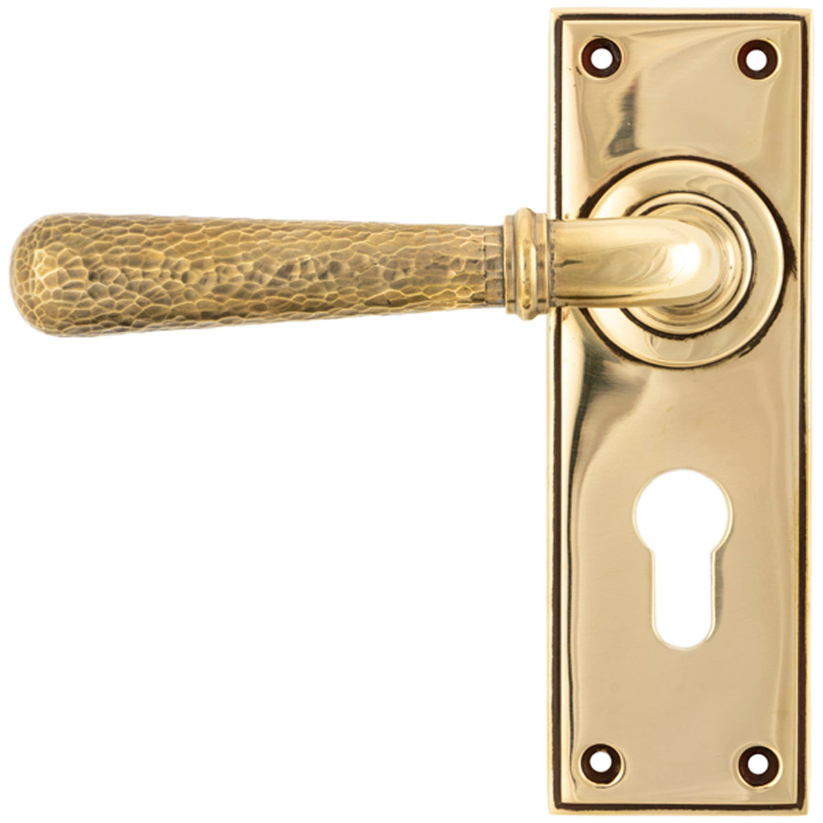 HAMMERED NEWBURY LEVER HANDLE EURO 124x152x70 AGBR