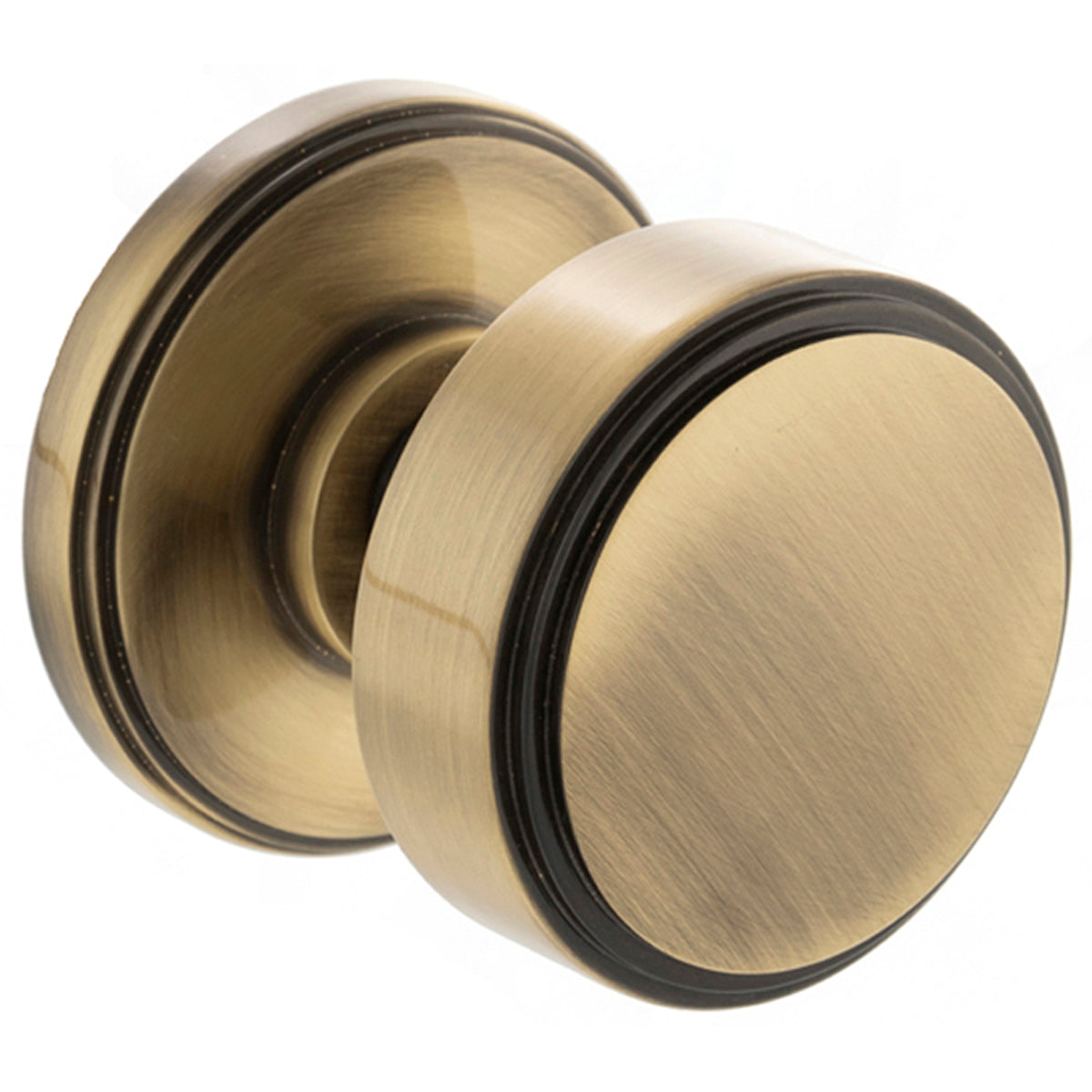 MILLHOUSE BOULTON SOLID MORTICE KNOB D60x60 BRS/ABR