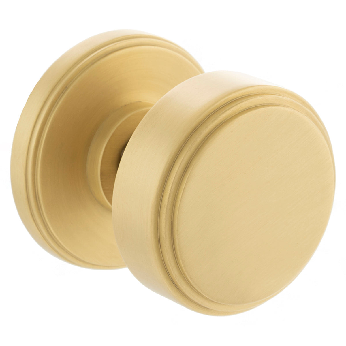 MILLHOUSE BOULTON SOLID MORTICE KNOB D60x60 BRS/SBR