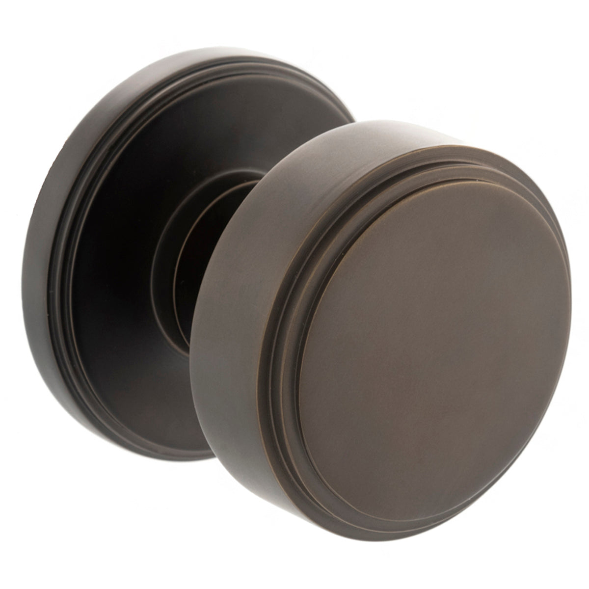 MILLHOUSE BOULTON SOLID MORTICE KNOB D60x60 BRS/UDBZ