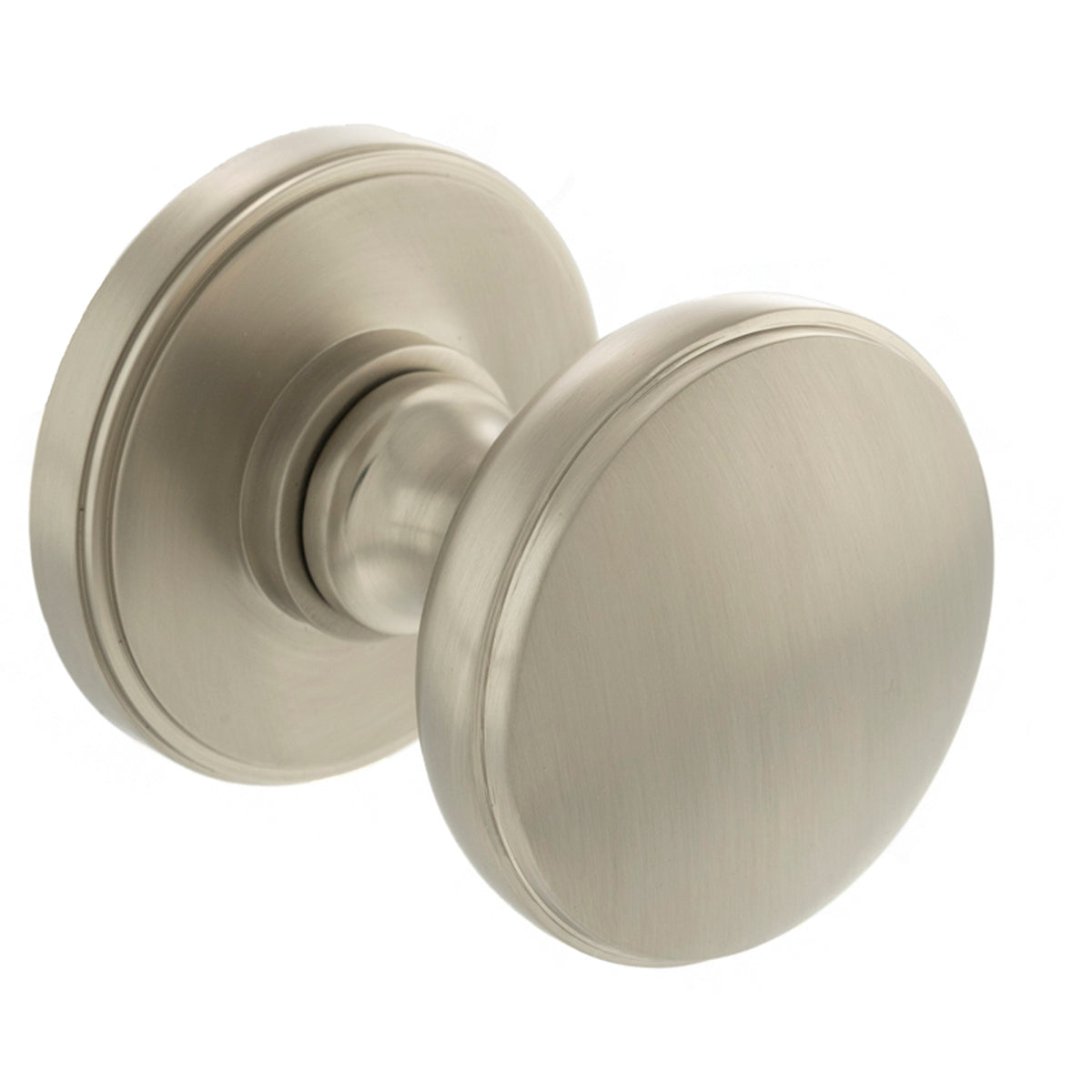 MILLHOUSE EDISON SOLID MORTICE KNOB D63x73 BRS/SNP