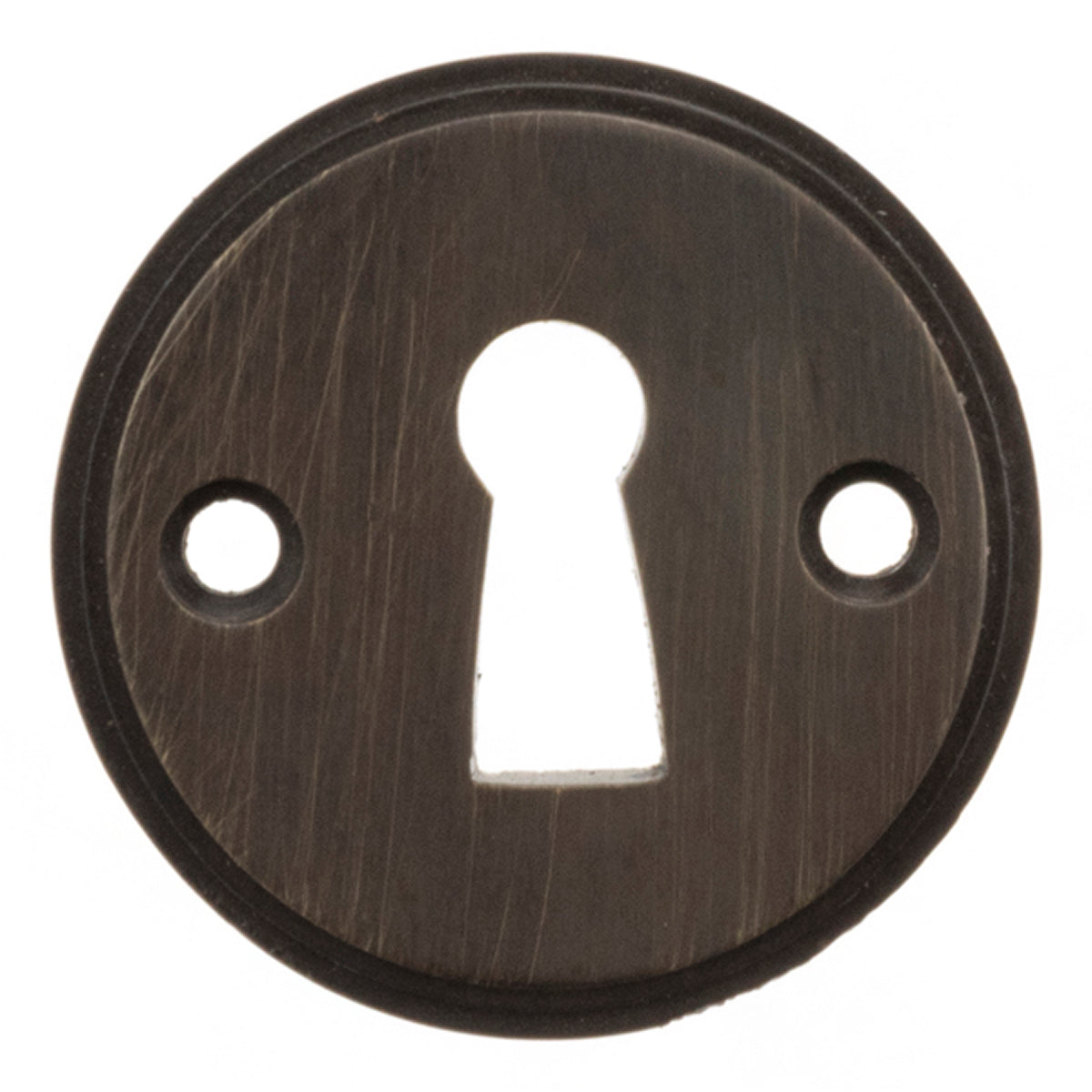 MILLHOUSE SOLID ESCUTCHEON OPEN KEY D42x4 BRS/UDBZ