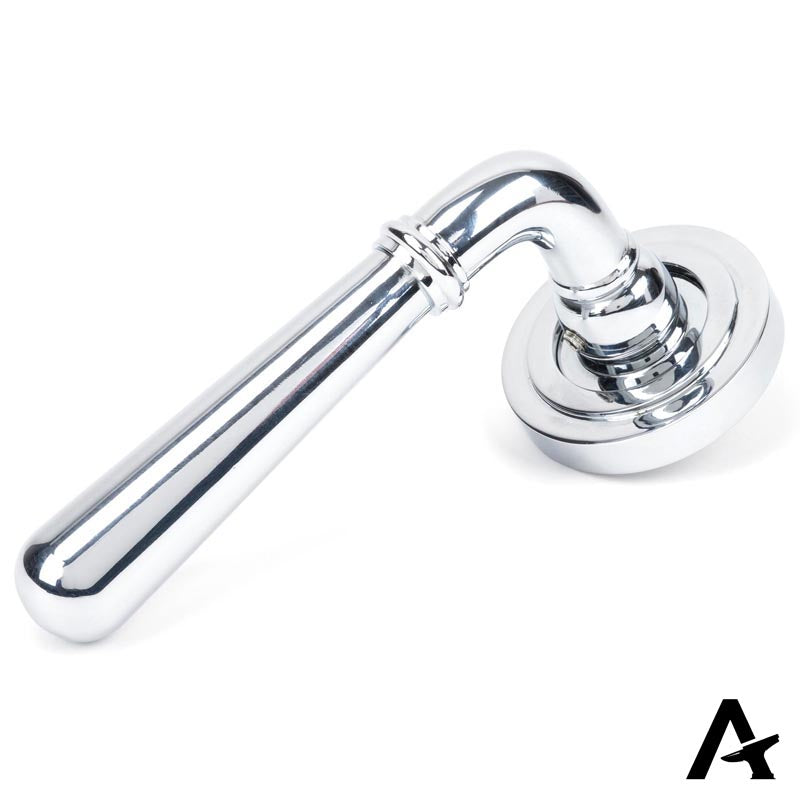 NEWBURY LEVER HANDLE+ROSE UNSPRUNG ART DECO 126x53x64 PCP - 50022 by MARCHES (ANVIL) ARCHITECTURAL HARDWARE